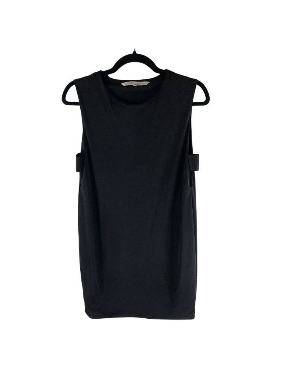Rachel Rachel Roy Black Sleeveless Shift Dress XS Minimalist Design